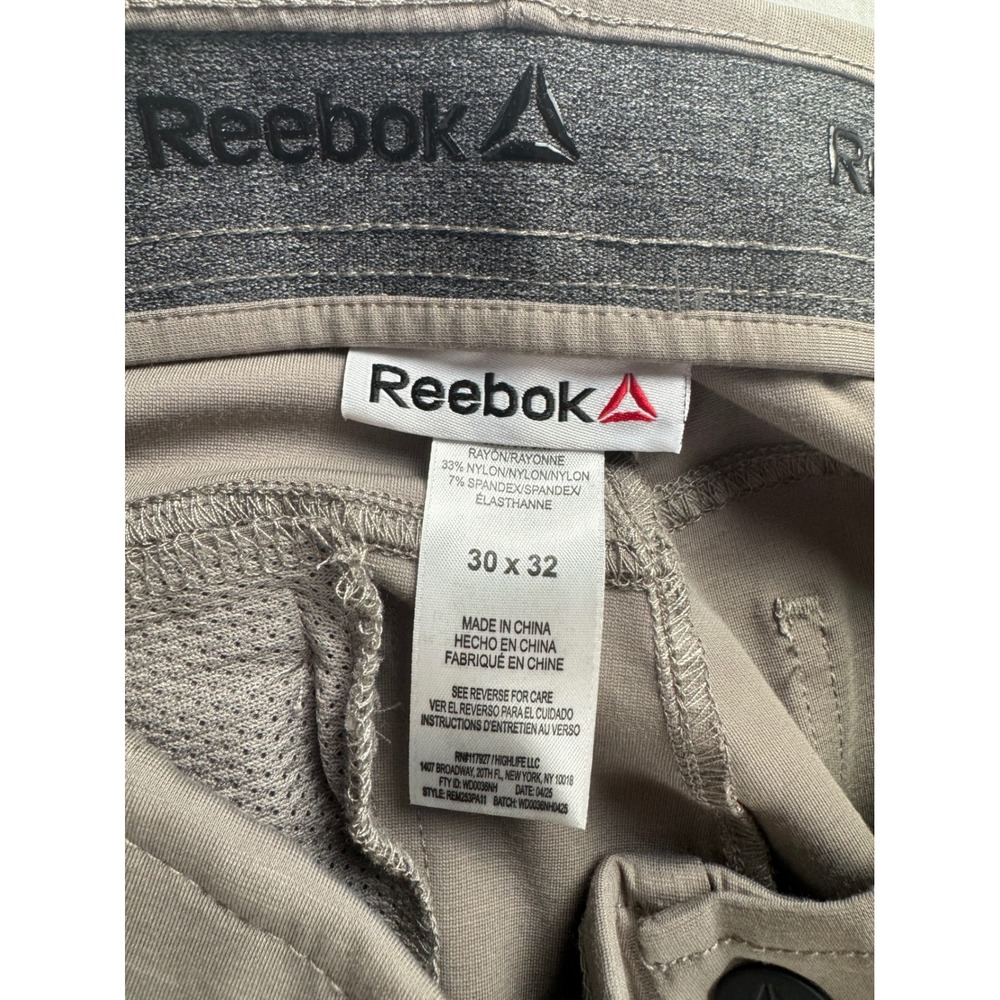 Reebok Mens 6 Pocket Pant Driftwood Brown Regular Fit 30x32 NWT - Picture 5 of 16